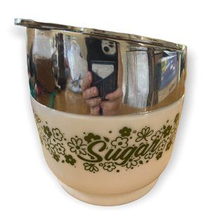 MCM Gemco Corelle Crazy Daisy Spring Blossom Lidded Sugar Dispenser Vintage